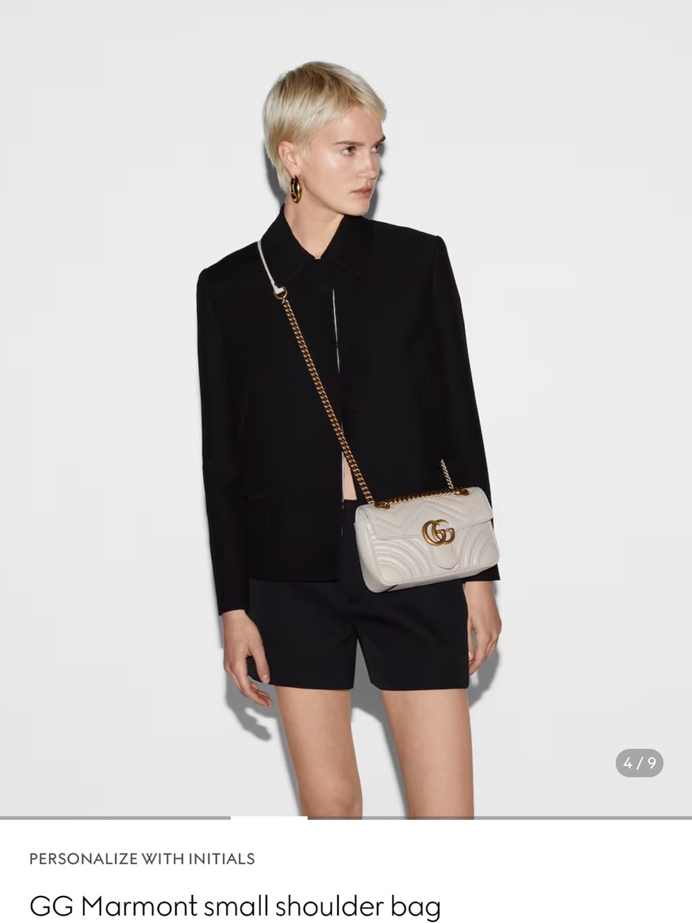 Gucci GG Marmont small white shoulder bag - Picture 10 of 11